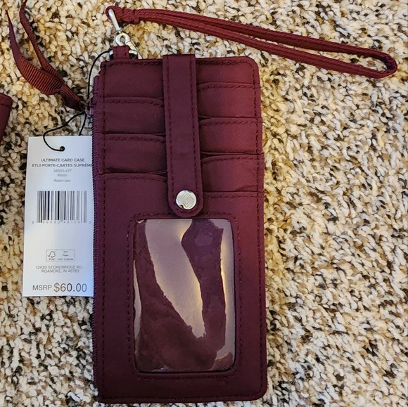 Vera Bradley RFID Turnlock Wallet & Ultimate Card Case in Performance Twill - Picture 5 of 16